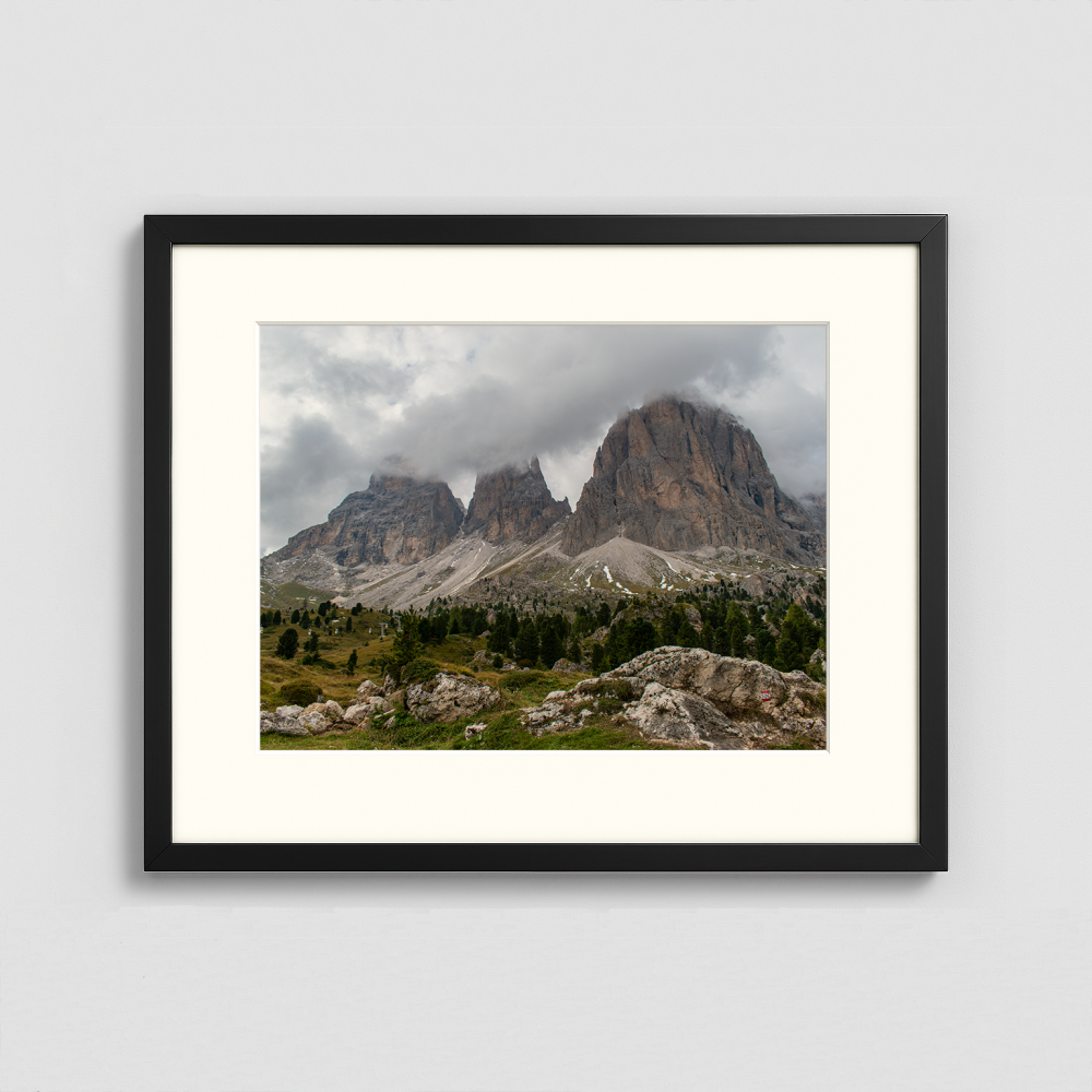 Mountains among the Clouds - Framed Photo (50x40cm)
