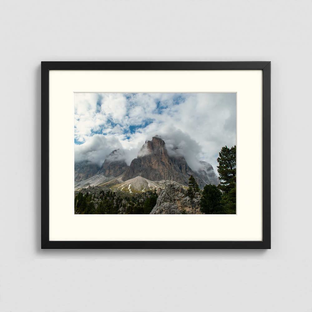 Mountains within the clouds - Framed Photo (50x40cm)