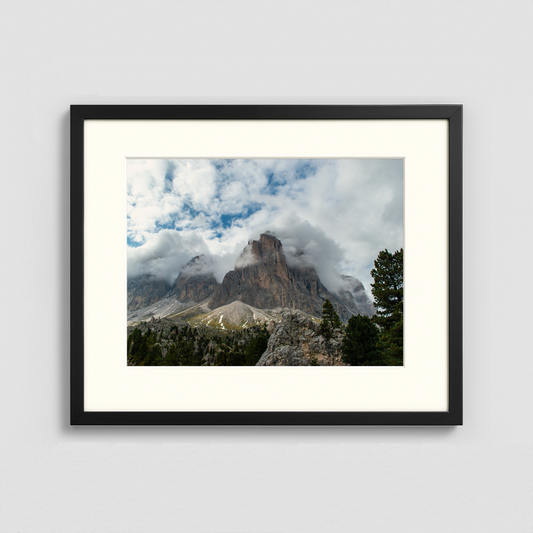 Mountains within the clouds - Framed Photo (50x40cm)