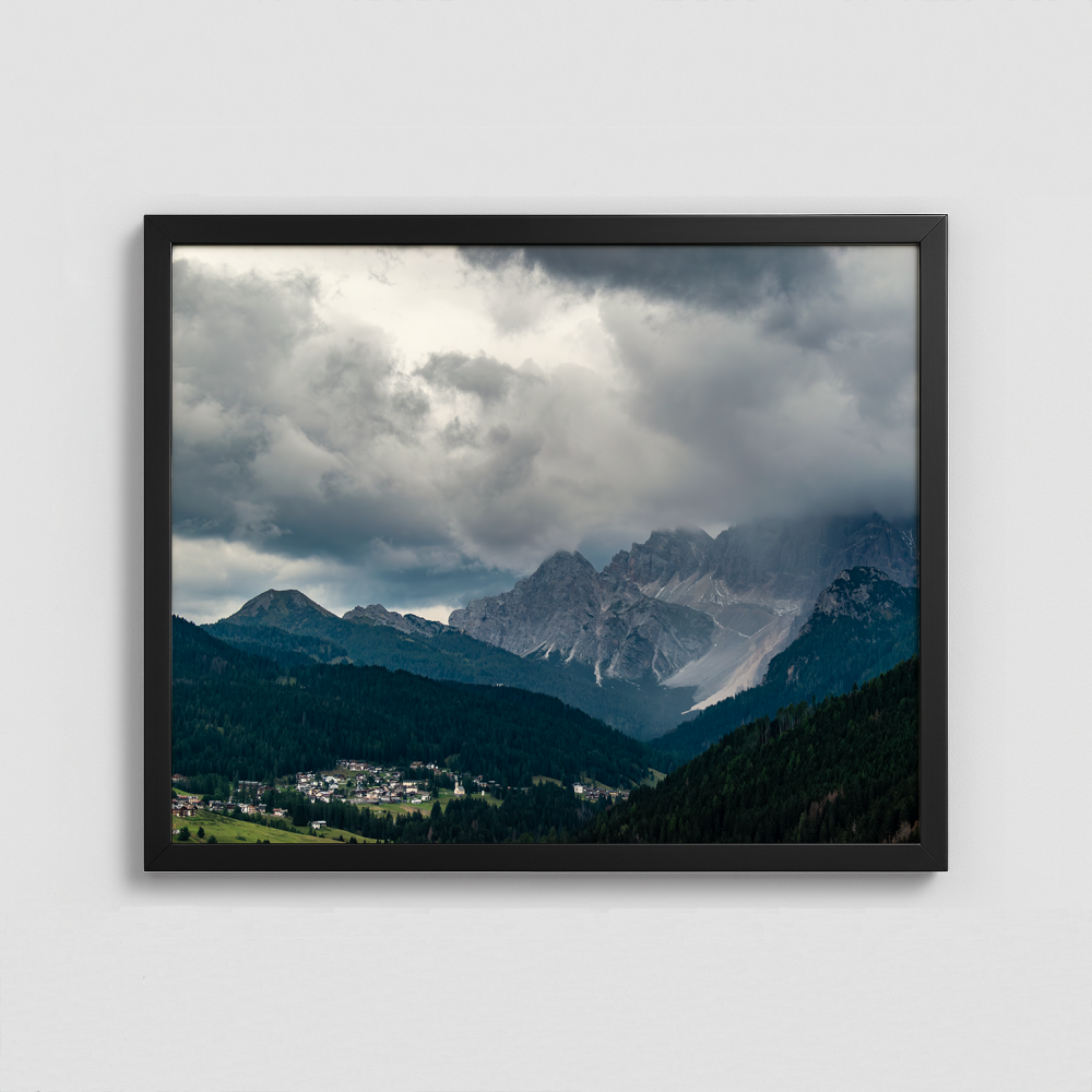 Cloudy Mountains - Framed Photo (50x40cm)