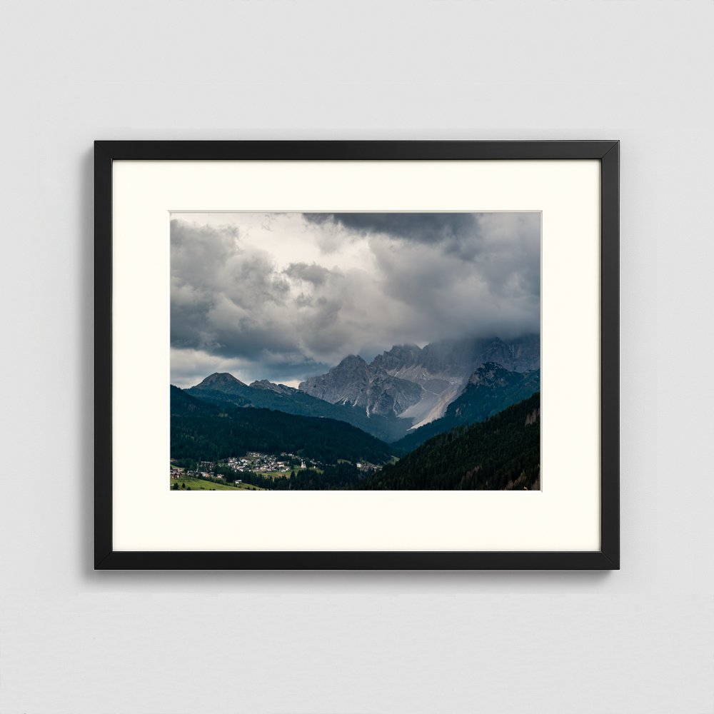 Cloudy Mountains - Framed Photo (50x40cm)