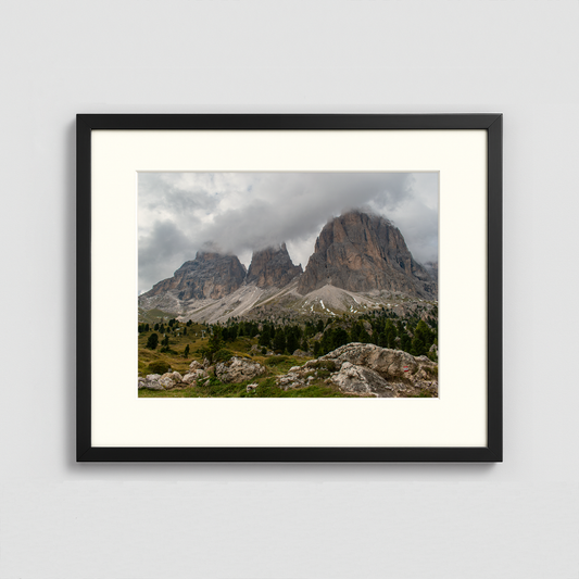 Mountains among the Clouds - Framed Photo (50x40cm)