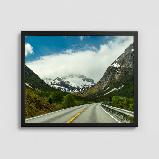 Mountain Road - Framed Photo (50x40cm)