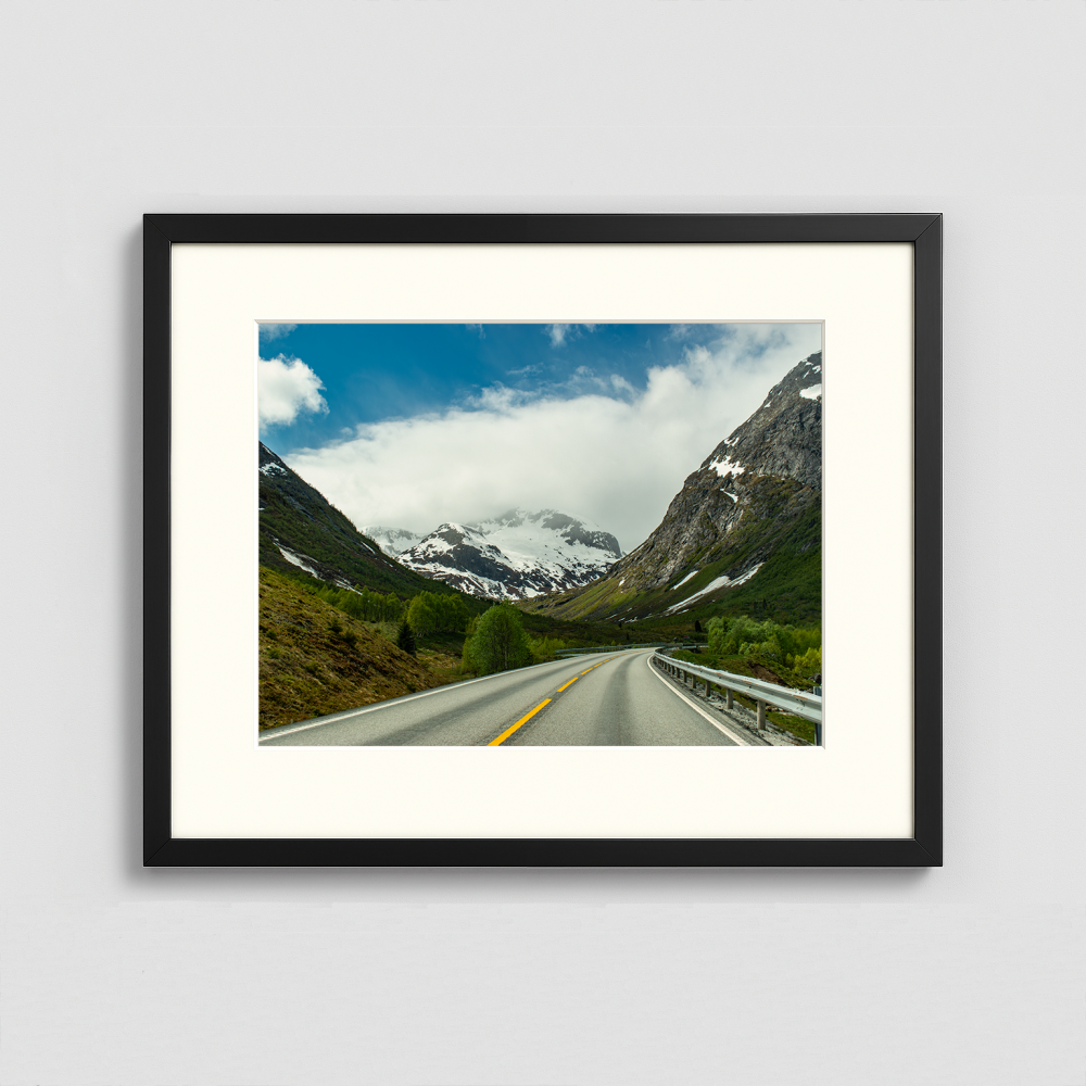 Mountain Road - Framed Photo (50x40cm)